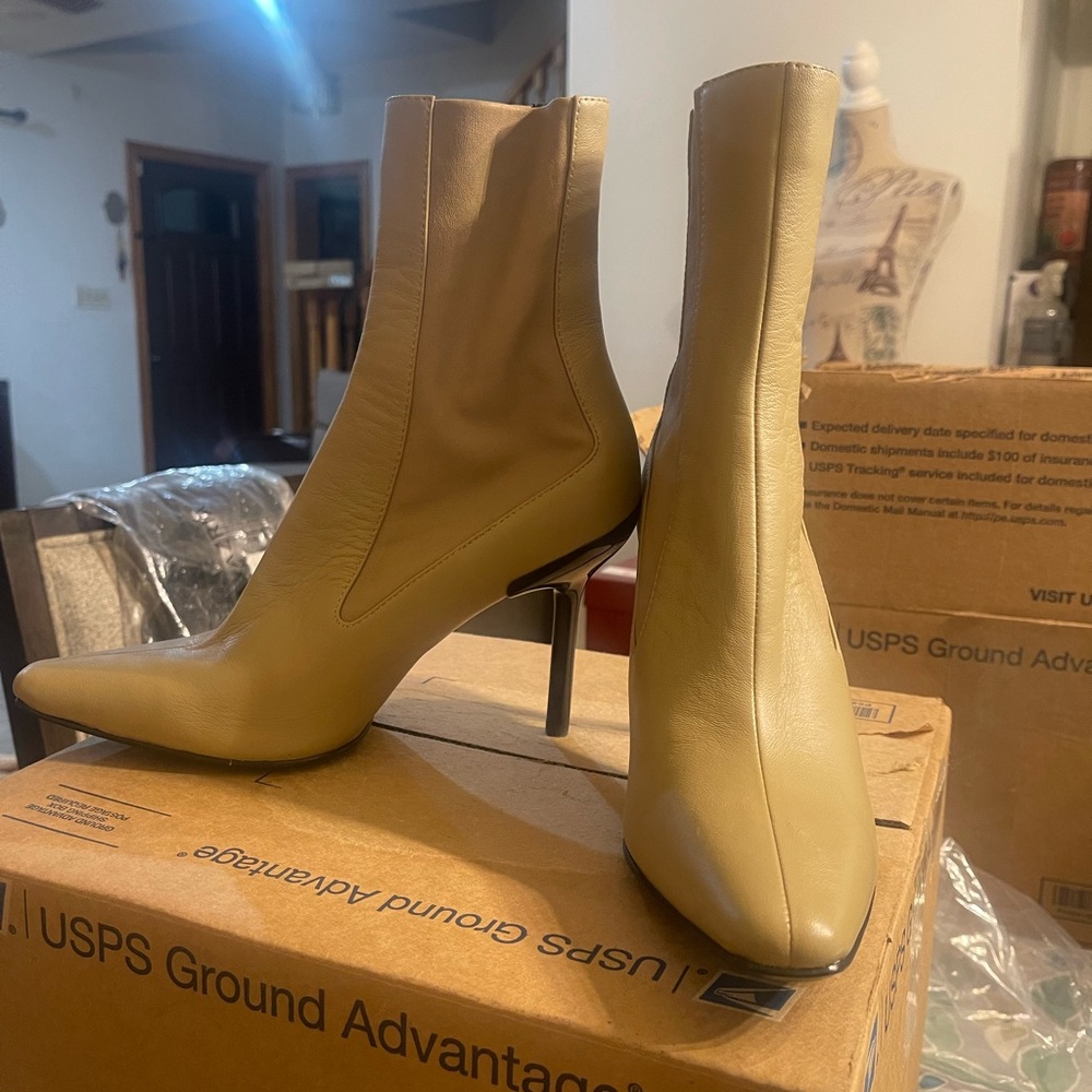 rag & bone Olive Green Pointed Toe Sock Booties